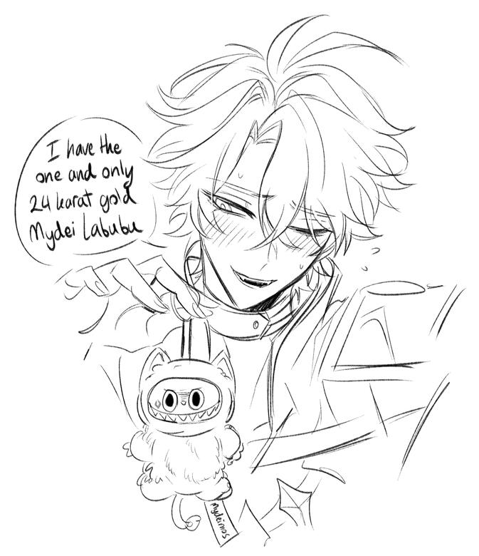 24 karat gold Mydei Labubu